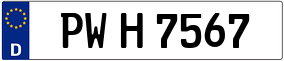 Trailer License Plate